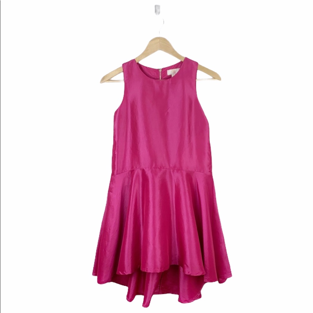 GB girls pink satin taffeta drop-waist dress - Picture 8 of 8